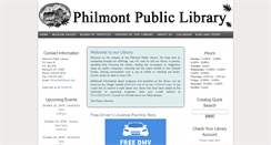 Desktop Screenshot of philmontlibrary.com