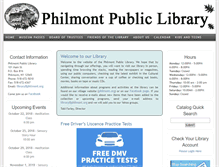 Tablet Screenshot of philmontlibrary.com